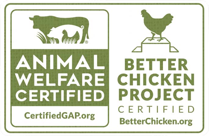 Certified GAP and Better Chicken Project Logos